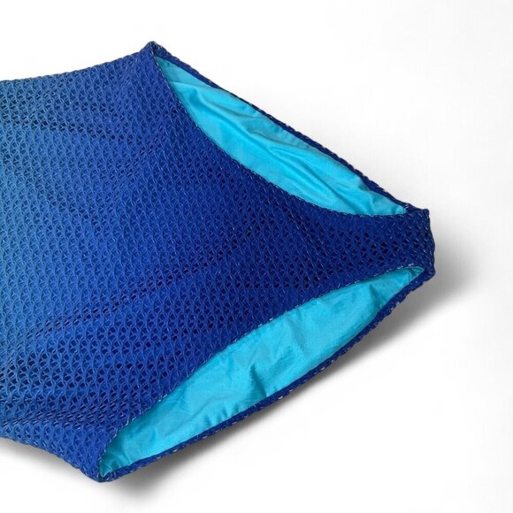 Trina Turk Women's Sun Opal One Piece Swimsuit in gradient Blue Sz 6 - Picture 2 of 10